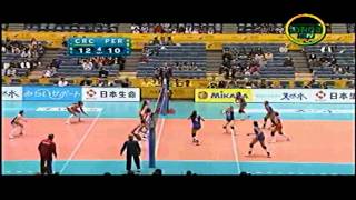 Peru vs Costa Rica  Mundial de Voley 2010 Set IV 23 HD [upl. by Anh]