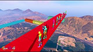 GTA 5 Crazy Ragdolls RED SPIDERMAN VS YELLOW MINION VS RED MINION Euphoria Physics and Funny 56 [upl. by Avaria]