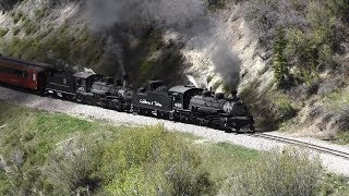 Cumbres amp Toltec Railroad Opening Weekend 2017 Double Headers Part 3 [upl. by Aiksa]