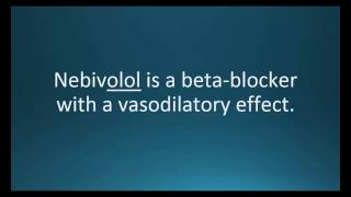 How to pronounce nebivolol Bystolic Memorizing Pharmacology Flashcard [upl. by Taima]