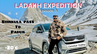 Shinkula to padum  Zanskar valley  delhi to leh by road [upl. by Erodavlas398]