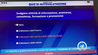 Alternanza scuola lavoro quiz di autovalutazione modulo 7 [upl. by Neyu]