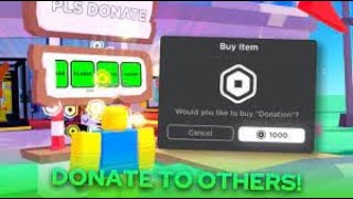 ROBLOX PLS DONATE RAISING ROBUX [upl. by Anaid305]