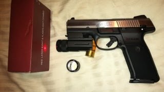 Red Laser amp Flashlight Combo For Ruger SR9 Pistol Review [upl. by Hubert]