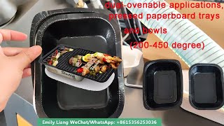 JBZ600 Ovenable cardboard paper tray machine pressed paperboard trays and bowls [upl. by Carlynne]