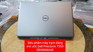 Laptop Dell Precision 7550 i7 10750H ram 32 ssd 1T card Quadro RTX3000 6G 156FHD laptop [upl. by Malone674]