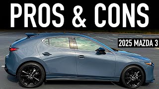 Pros amp Cons of the 2025 Mazda 3 Turbo Hatchback [upl. by Elvina]