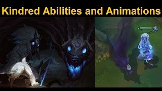 Kindred InGame Abilities Animations and Combat Spotlight  LoLs Newest Champion Preview [upl. by Ditzel]