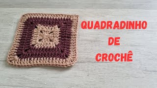 QUADRADINHO DE CROCHÊ SIMPLES crochet [upl. by Rubinstein]