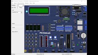 PICSimLab  Digital Output  Display Student ID [upl. by Benton67]