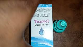 Carboxymethylcellulose sodium eye drops IP  Tearvel Lubricant eye dropsTear eye drops [upl. by Naryb286]