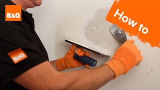 How to patch plaster a wall [upl. by Nosiram]