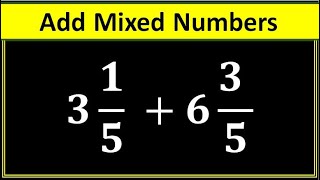 How to Add Mixed Numbers Fast  Adding Mixed Fractions Simplified  Math Tricks  Ms Riaz Academy [upl. by Ogires]