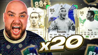 I Opened 20x WINTER WILDCARDS OR TOTY ICON PLAYER PICKS [upl. by Willing890]