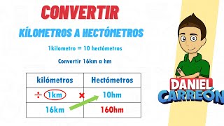 CONVERTIR KILÓMETROS A HECTÓMETROS Super facil  Para principiantes [upl. by Ettevad513]