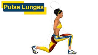 Muscler fessier Pulse Lunges [upl. by Derrick171]