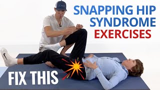 4 Exercises to Fix Internal Snapping Hip Syndrome Psoas Strengthening [upl. by Isaac]