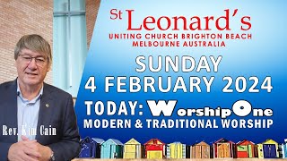 St Leonards Uniting Church 4 February 2024 [upl. by Yrrok391]