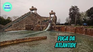 Fuga Da Atlantide first row on ride POV  Gardaland [upl. by Cinimmod]