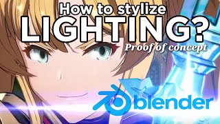 Anime Stylized Light in Blender 28 proof of concept [upl. by Sardse]