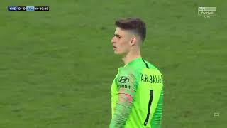 Kepa Arrizabalaga refuses to be substituted by Chelsea manager Maurizio Sarri [upl. by Wendeline]