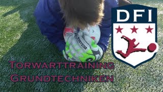 Torwarttraining der Grundtechniken am Deutschen Fußball Internat Bad Aibling [upl. by Ykcor]