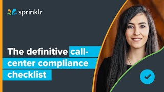 The definitive call center compliance checklist [upl. by Alaj]