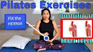 Fix Umbilical Hernia Protruding Belly Button Mat Pilates Workout at Home [upl. by Aubigny]