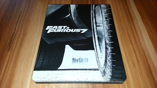 FAST amp FURIOUS 7  Steelbook Bluray Limited Edition Unboxing [upl. by Xenia]