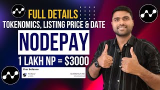 Nodepay Airdrop Claim Get 1 Lakh Nodepay  3000 💰  Tokenomics Listing Price amp Date Revealed [upl. by Saidel]