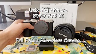 Unboxing my favorite daily photo and video camera  full frame sensor mirrorless Sony A7CII [upl. by Naimed]