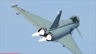 FSX Eurofighter Typhoon Extreme Aerobatic Display near the Alps [upl. by Nitsugua]