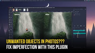 How to remove Objects from Image  Resynthesizer  Content Aware Fill in Gimp 21014 [upl. by Seale]