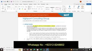 Word Modules 811 SAM Capstone Project 1a Highpoint Consulting Group  SCWD19CS811a [upl. by Yenmor]