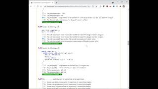 Daniel Liang Java Chapter 7 Multiple Choice Questions [upl. by Eelahs]