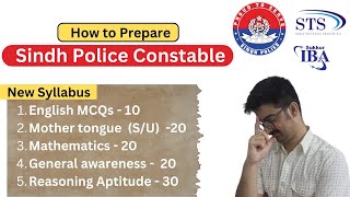 How to prepare Sindh Police constable 2024  IBA STS Pattern  New Syllabus 2024  RRF  CMU  SSU [upl. by Oretna]