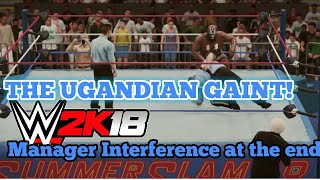 WWE 2K18 Old School GAMEPLAY WWF KAMALA with KIMCHEE VS Big Boss Man with Bobby Heenan [upl. by Suoiluj461]