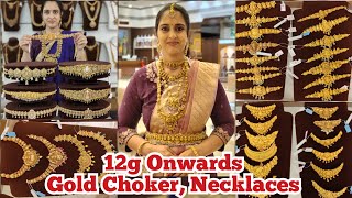 12g Onwards Gold Wedding 2 in 1 Choker Necklace Haram Vanki Hip Belt Collections MahalaxmiAdyar [upl. by Nareht]