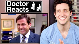 Doctor Reacts To quotThe Officequot Medical Scenes [upl. by Llerad]