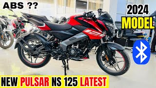 All New 2024 Pulsar NS 125 ABS Bluetooth Model Review  New Changes  Price  Features  All Update [upl. by Neema613]