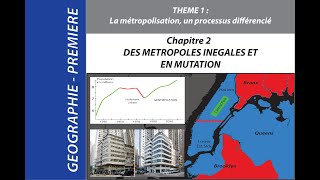 Des métropoles inégales et en mutation géographie  première  Chapitre 2 [upl. by Jeconiah]