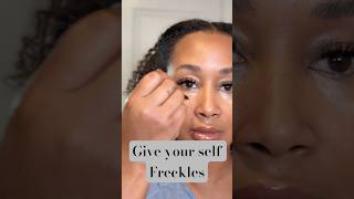 Cozy Fall Make up vibes fallmakeup freckles makeuptips [upl. by Kaile]