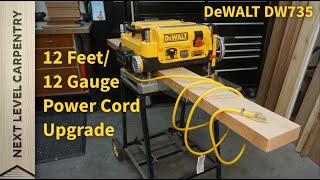 DeWALT DW735 Power Cord Upgrade [upl. by Laertnom968]