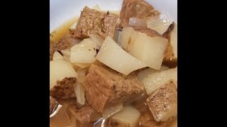 Scottish Stovies  a Vegan Version using Seitan [upl. by West]