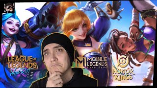 QUAL MELHOR MOBA 2024 MOBILE LEGENDS Vs HONOR OF KINGS Vs WILD RIFT [upl. by Vasya]