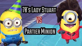 Minion Rush 70 Lady Stuart VS Partier Minion  Despicable Me  Minion Rush [upl. by Leif]