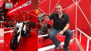 Milan  Trois nouvelles Ducati Hypermotard 2013 de 821 cm3 [upl. by Ttnerb]