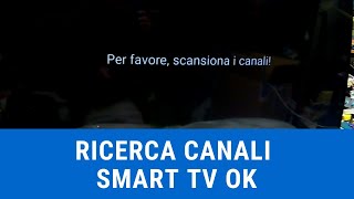 Non trovo i canali Scansione canali in meno di un minuto  DVBT2 TV OK [upl. by Nirrep]