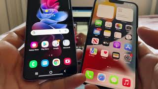 Move your data from Android to iOS with the App Move to iOS 15 Galaxy Z Flip3 to iPhone 13 Pro Max [upl. by Anilram532]