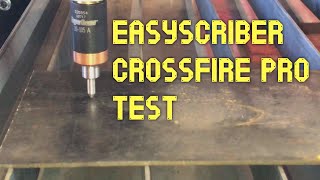 Easyscriber and Inkscape with Crossfire Pro CNC table [upl. by Eelanaj653]